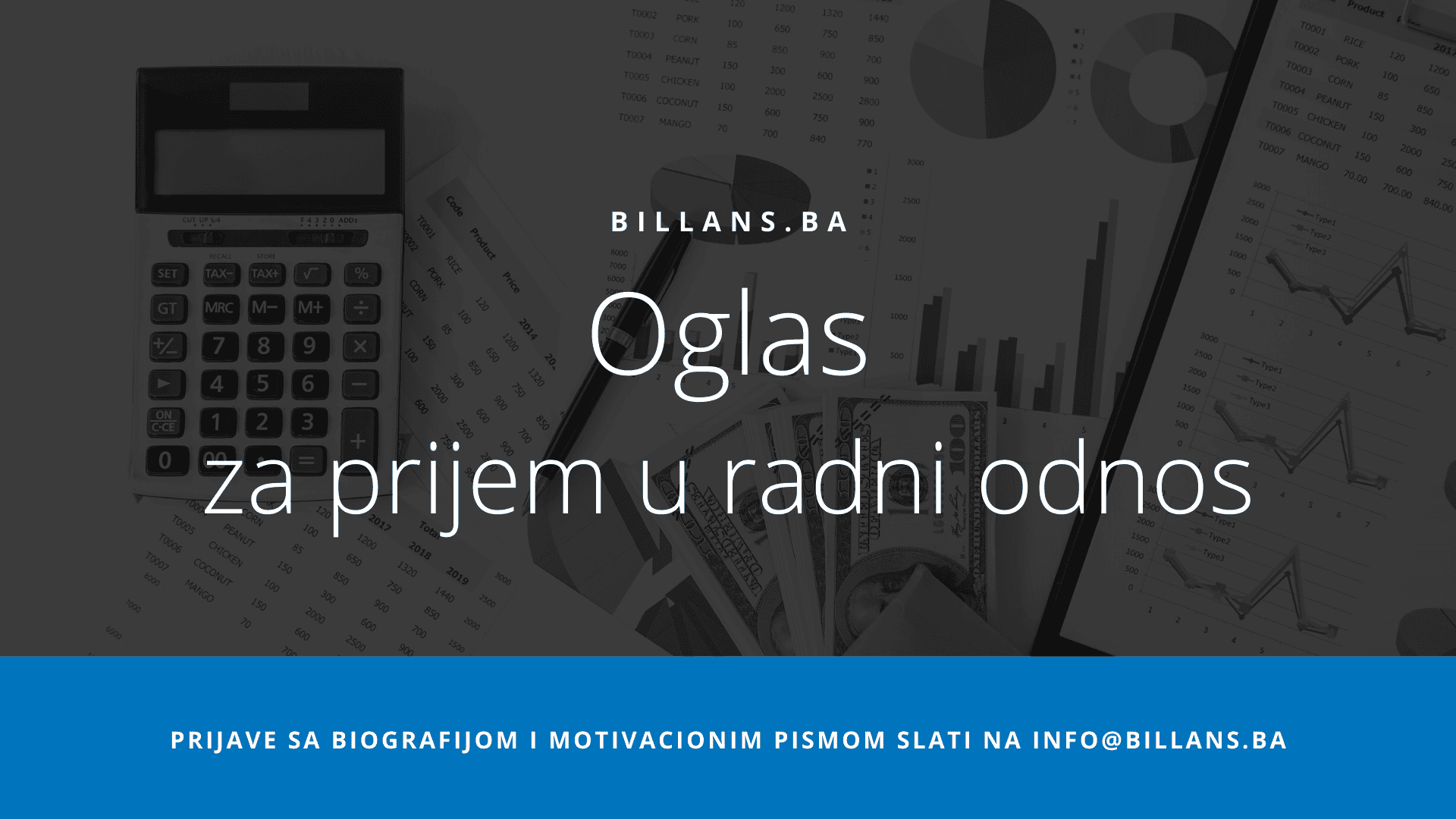 Oglas za prijem u radni odnos